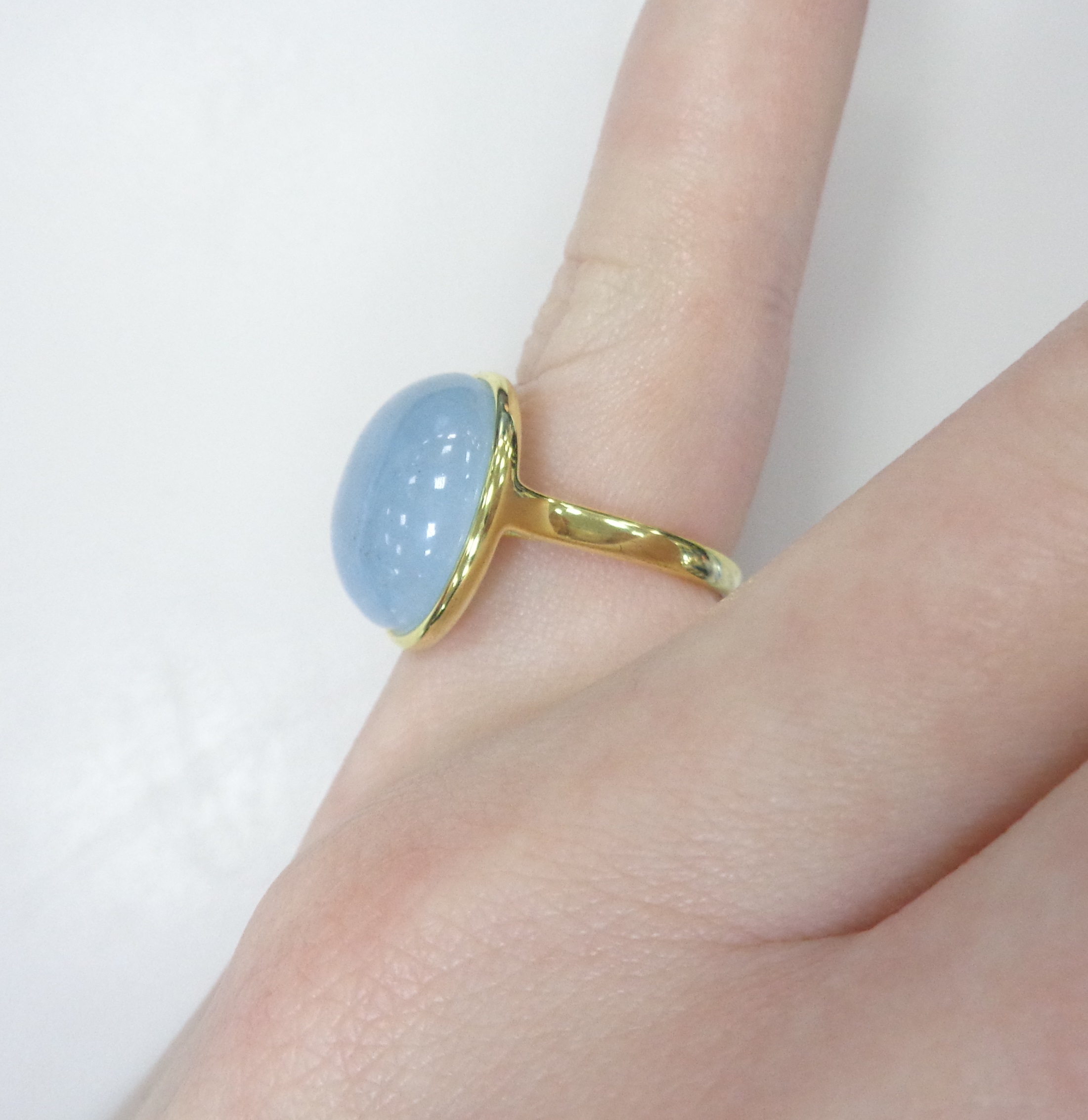 Серебряное кольцо с аквамарином